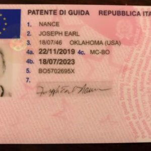 Italy driver’s licence for sale