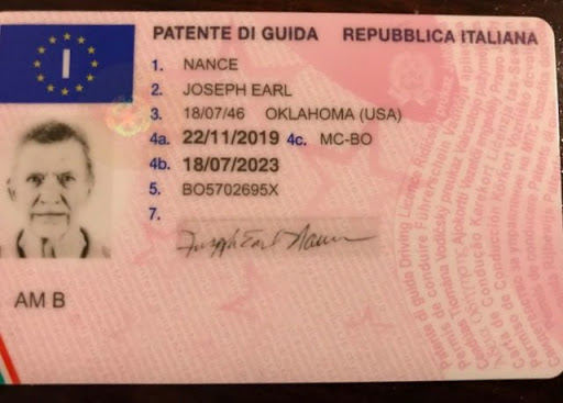 Italian driver licence