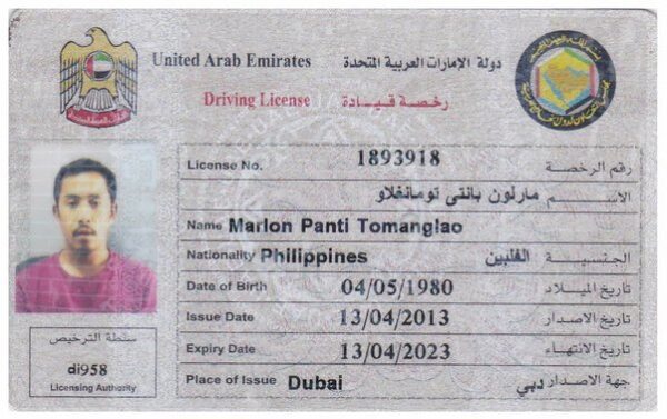 Buy Dubai driving license online